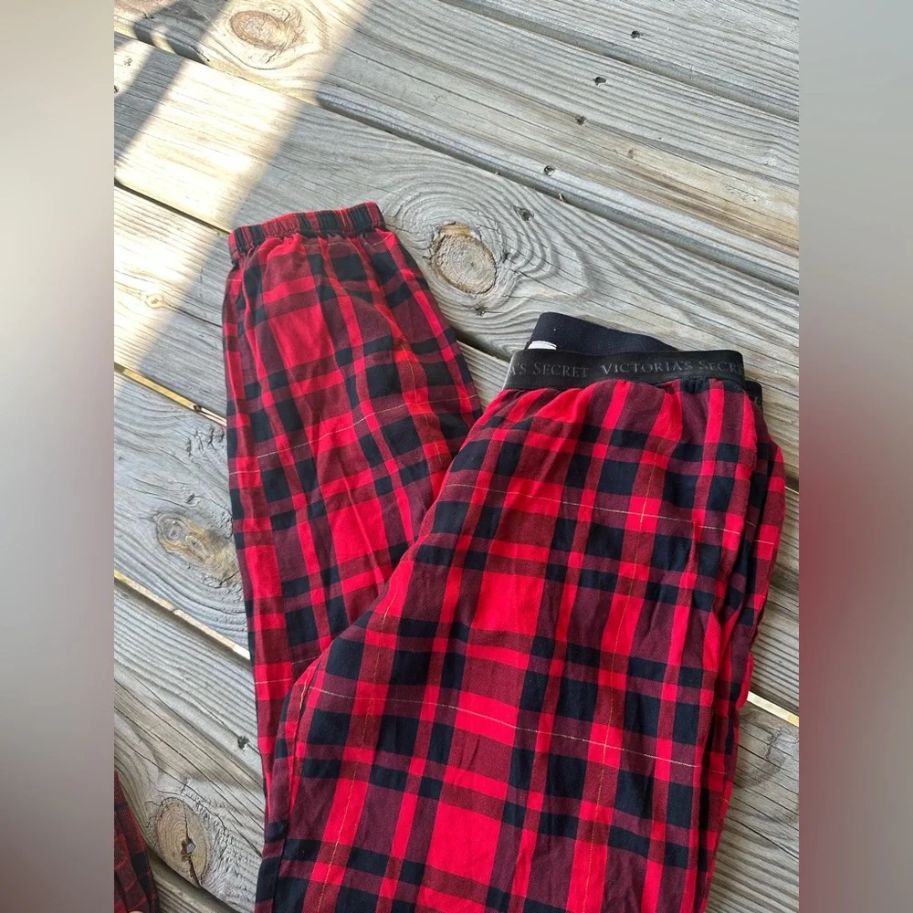 Victoria's Secret Red and Black Plaid Pajama Pants‎ XS